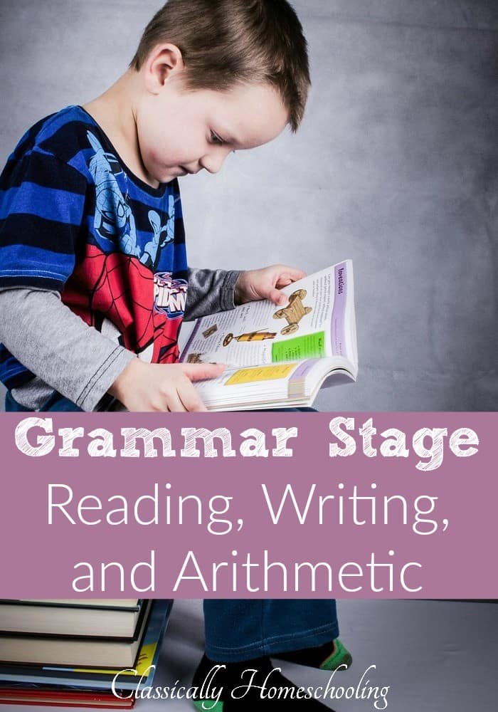 The Well-Trained Mind's chapters 5 and 6 are jammed with useful information about grammar stage reading, writing, arithmetic, setting up notebooks, memorization, and more.