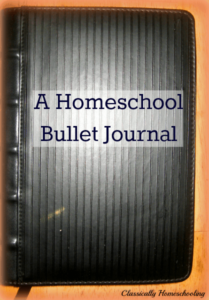 A bullet journal tailored for the homeschool