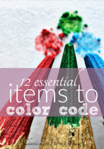 items to color-code