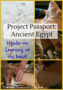 Project Passport: Ancient Egypt by Home School in the Woods brings wonderful hands-on learning projects to children's study of ancient Egypt