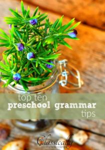 Preschool grammar lays a wonderful foundation for future studies, and it's easy to start.