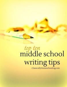 Top 10 tips to teach your child middle school writing
