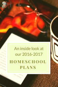 A detailed look at my homeschool plans for the 2016-2017 school year. Not only does it include what curriculum I'm using, but how I organize my homeschool to teach K, 1st, 8th, and 11th graders.