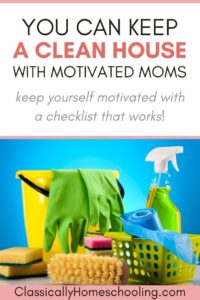keep a clean house while homeschooling