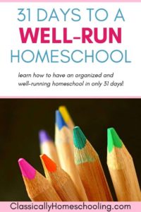 organized and well-run homeschool