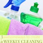 weekly cleaning routine