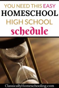 homeschool high school schedule tips