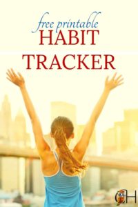 printable habit tracker free