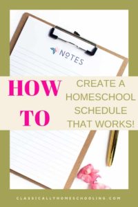 You can easily homeschool your kids! Here's the easy homeschool schedule for years to homeschool my six kids through chaotic and crazy times. Even toddlers.