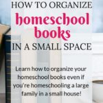 organize homeschool books