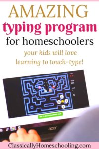 amazing and fun typing program for homeschoolers