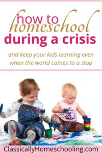 homeschool during a crisis