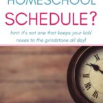 good homeschool schedule