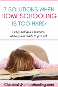 when homeschooling is too hard