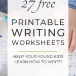 writing kindergarten worksheets to help young kids learn to write