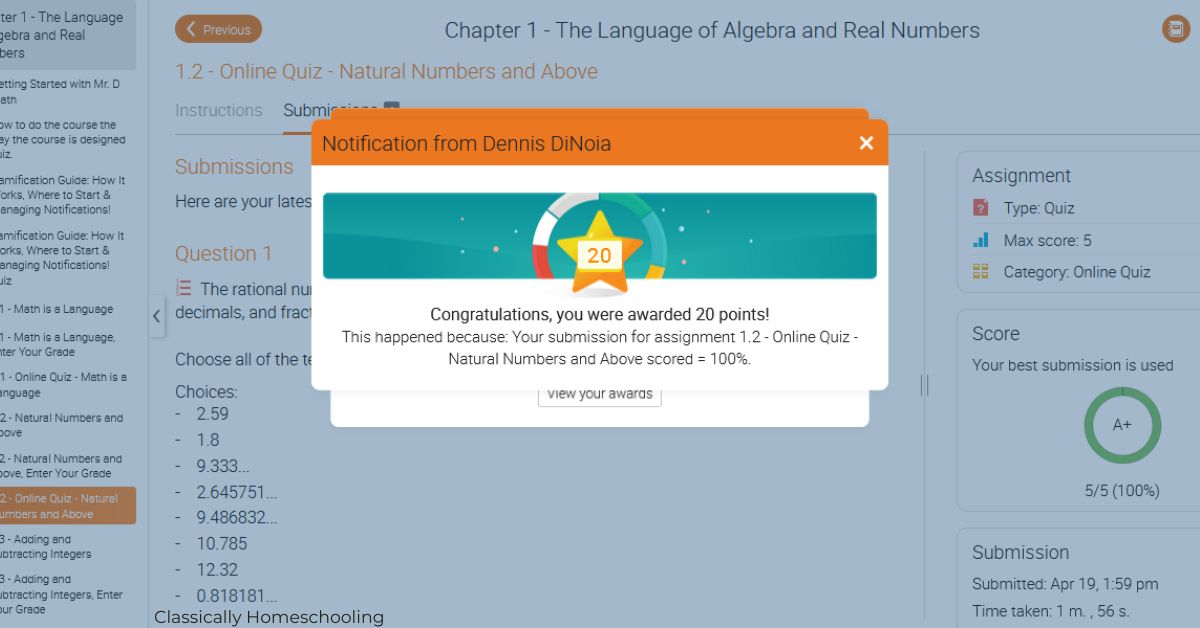 Gamification Mr. D Algebra 1