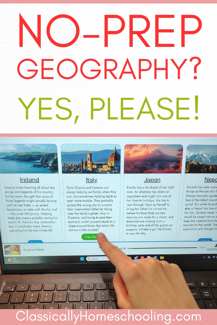 Looking for a homeschool geography curriculum that actually sticks? These engaging, screen-free audio stories help kids explore other countries in a way they’ll remember.