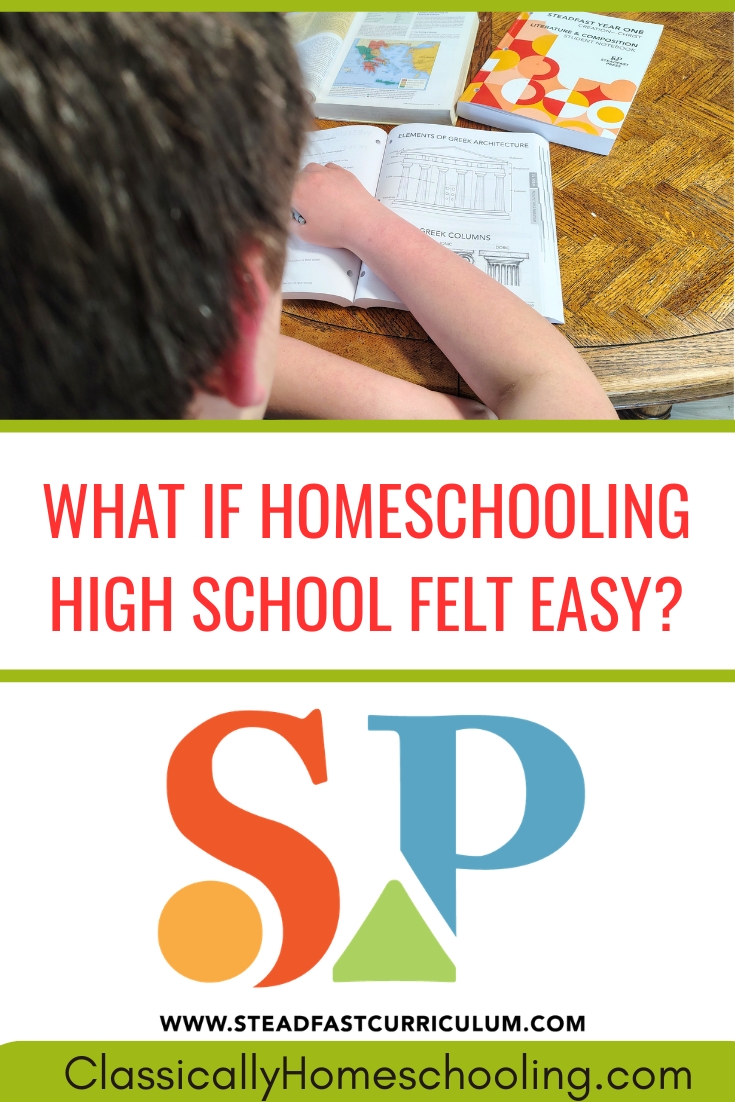 This open-and-go homeschool curriculum covers history, literature, and writing in one powerful program—without the overwhelm. A great option for families wanting a Christ-centered high school plan. #homeschoolcurriculum #homeschoolhighschool #simplehomeschool